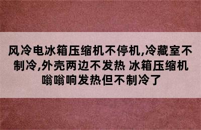 风冷电冰箱压缩机不停机,冷藏室不制冷,外壳两边不发热 冰箱压缩机嗡嗡响发热但不制冷了